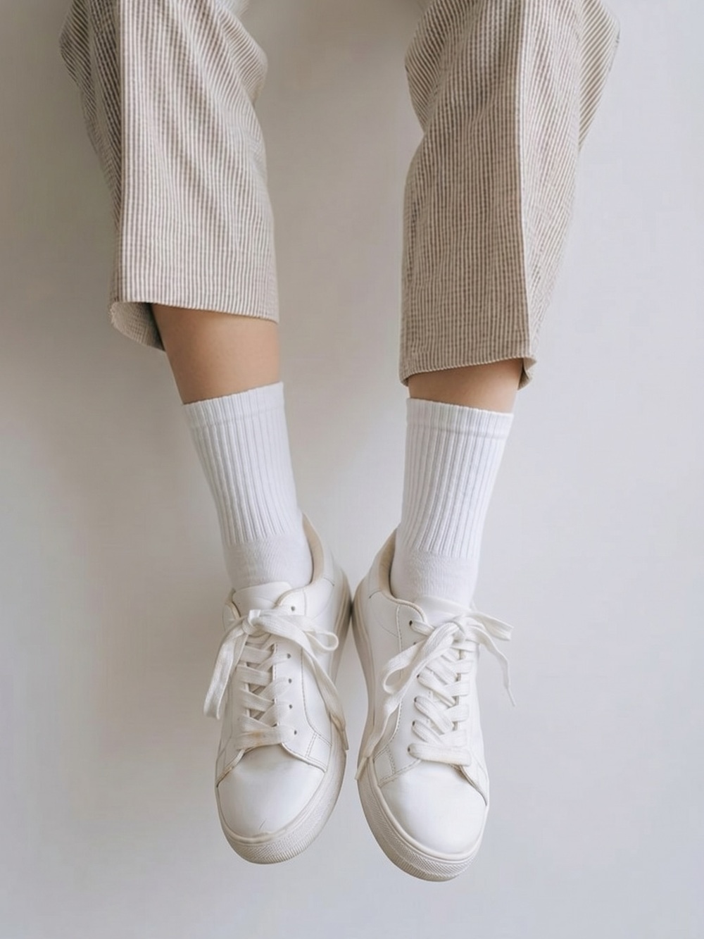 Soda White Women's Casual Leather Sneakers